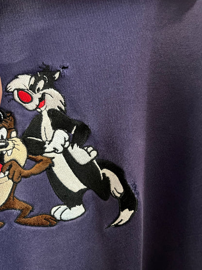1995 Looney Tunes Embroidered Crewneck (L)