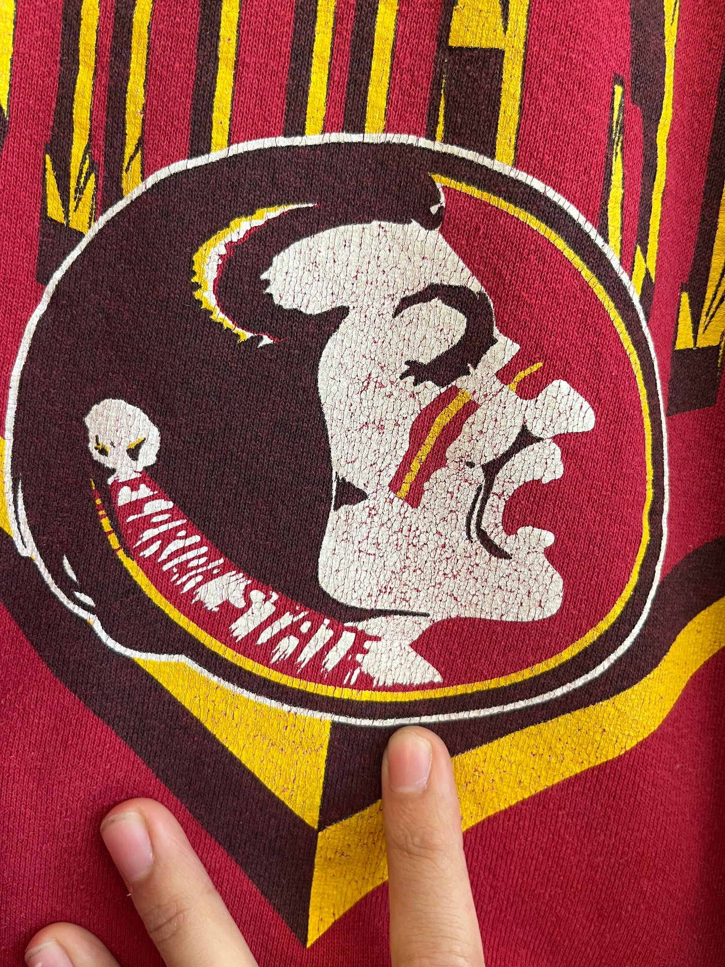90s Florida State Seminoles Nutmeg Crewneck (L)