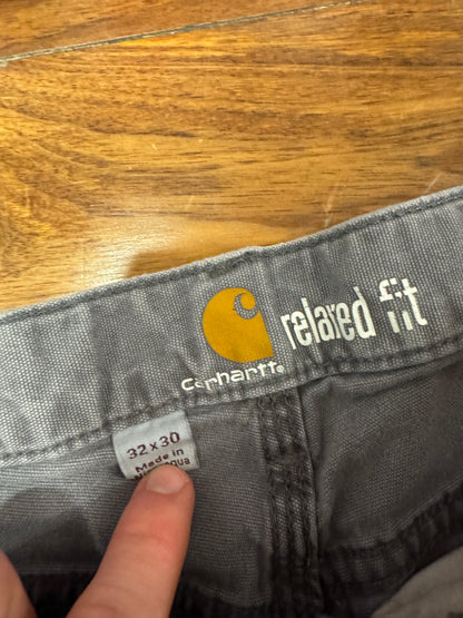 Carhartt Gray Distressed Workwear Pants (32 x 30)
