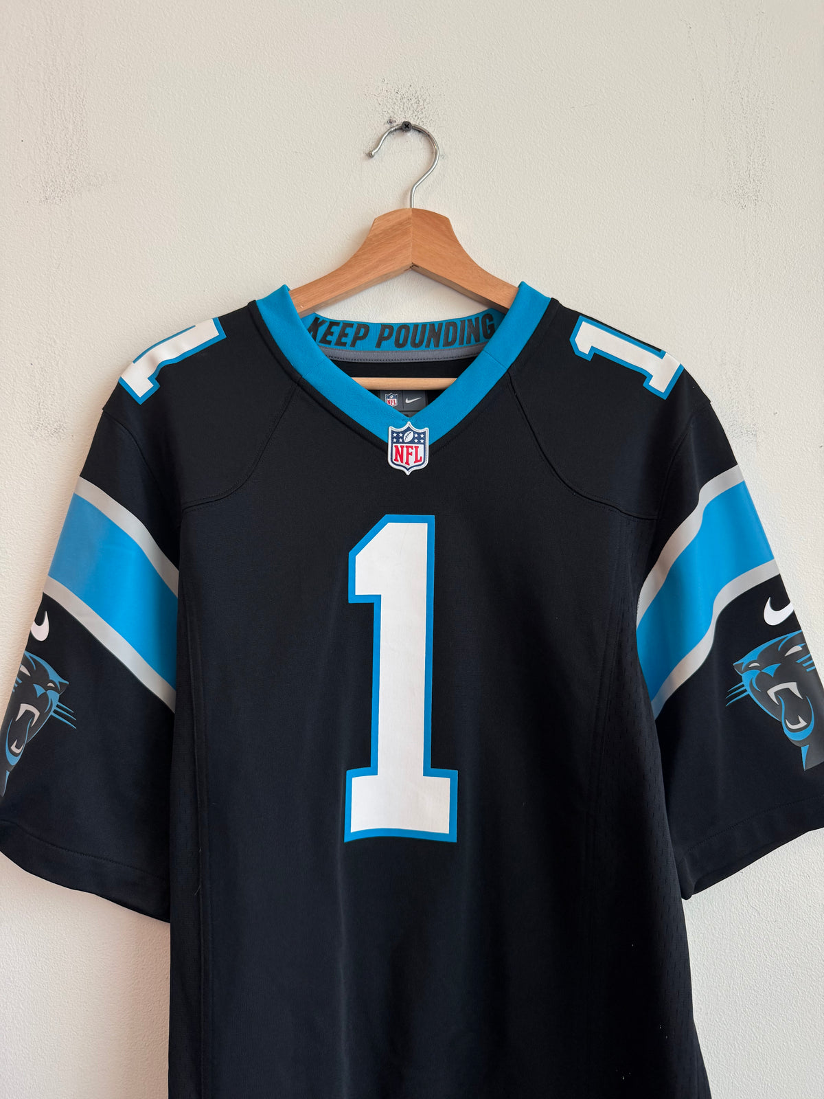 2010s Carolina Panthers Cam Newton Nike Home Jersey (S)
