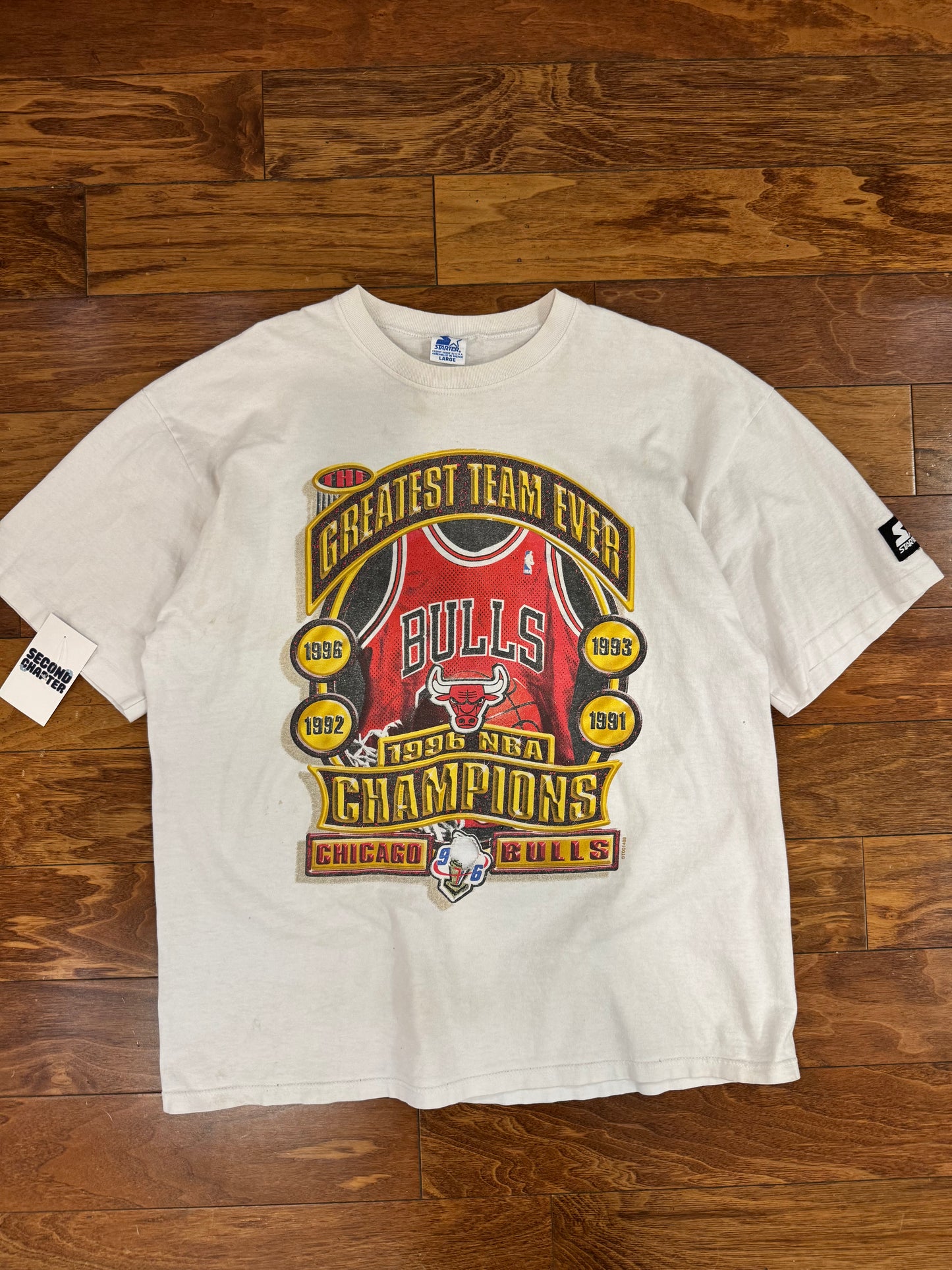 1997 Chicago Bulls Greatest Team Starter Graphic Tee (L)
