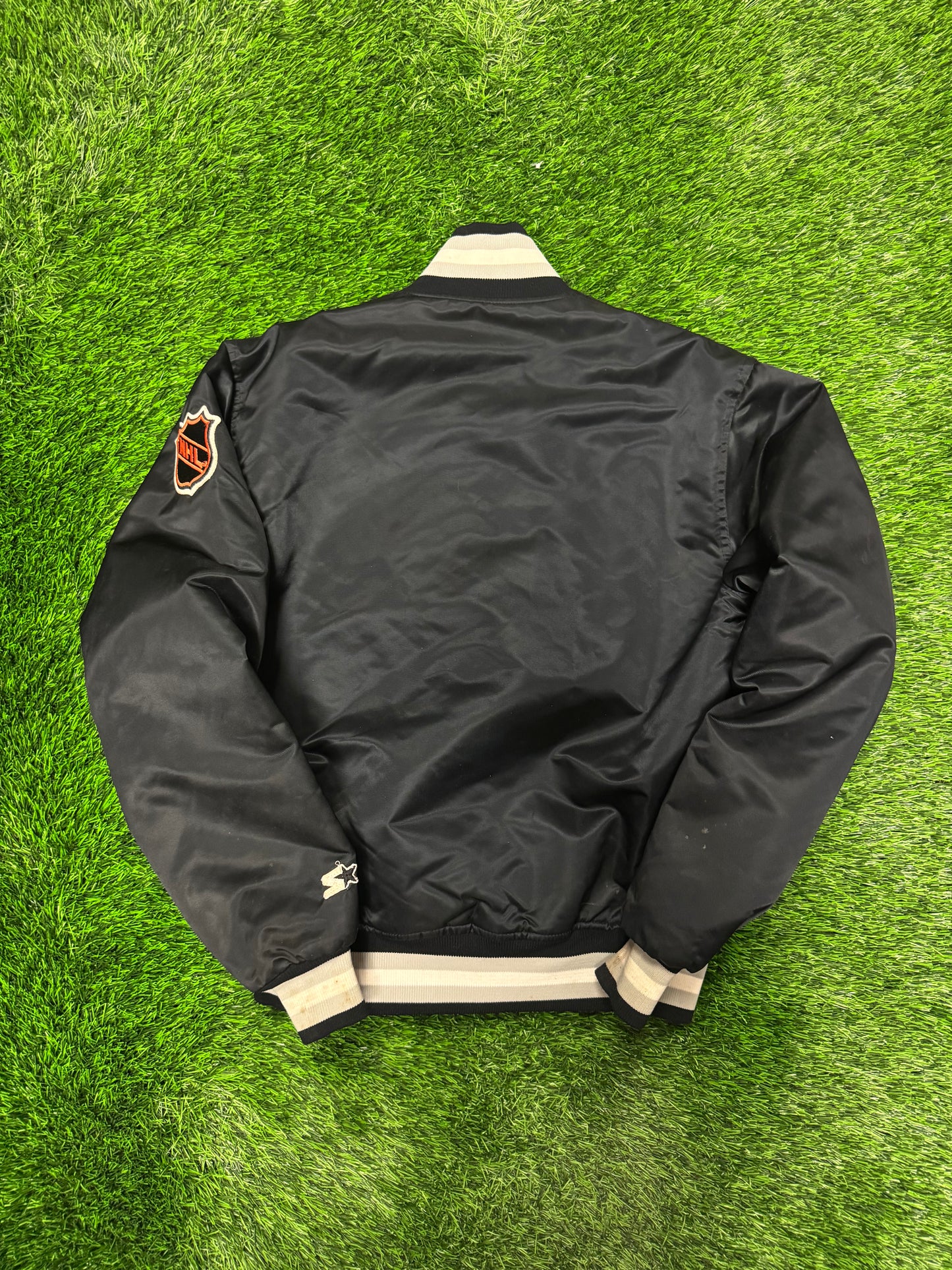 90s Los Angeles Kings Vintage NHL Satin Jacket (M)