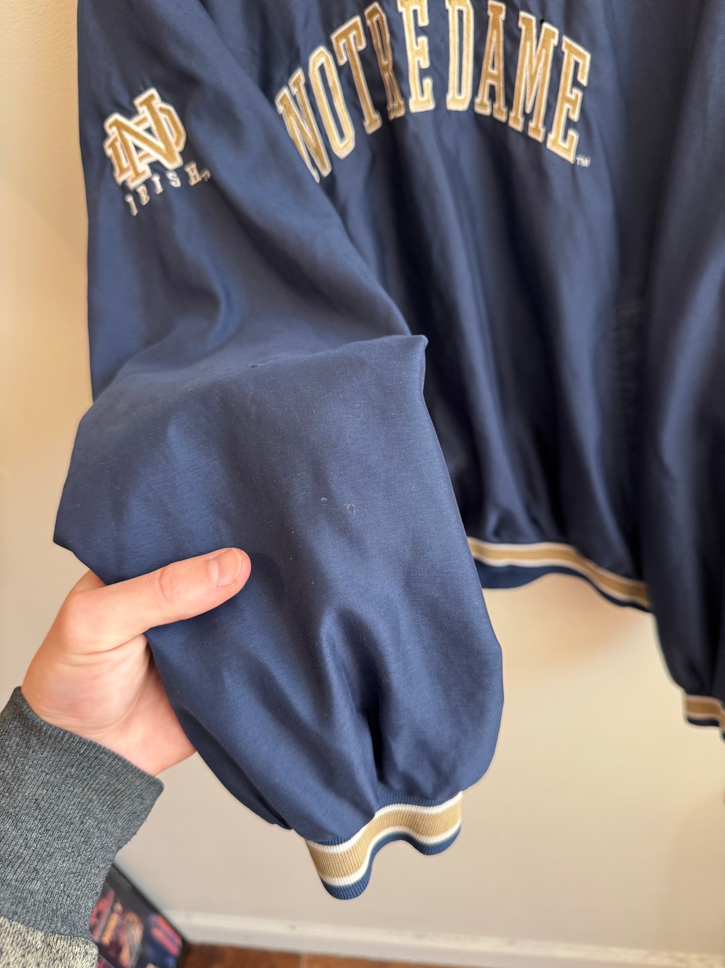 90s Notre Dame University Reebok Windbreaker (XXL)