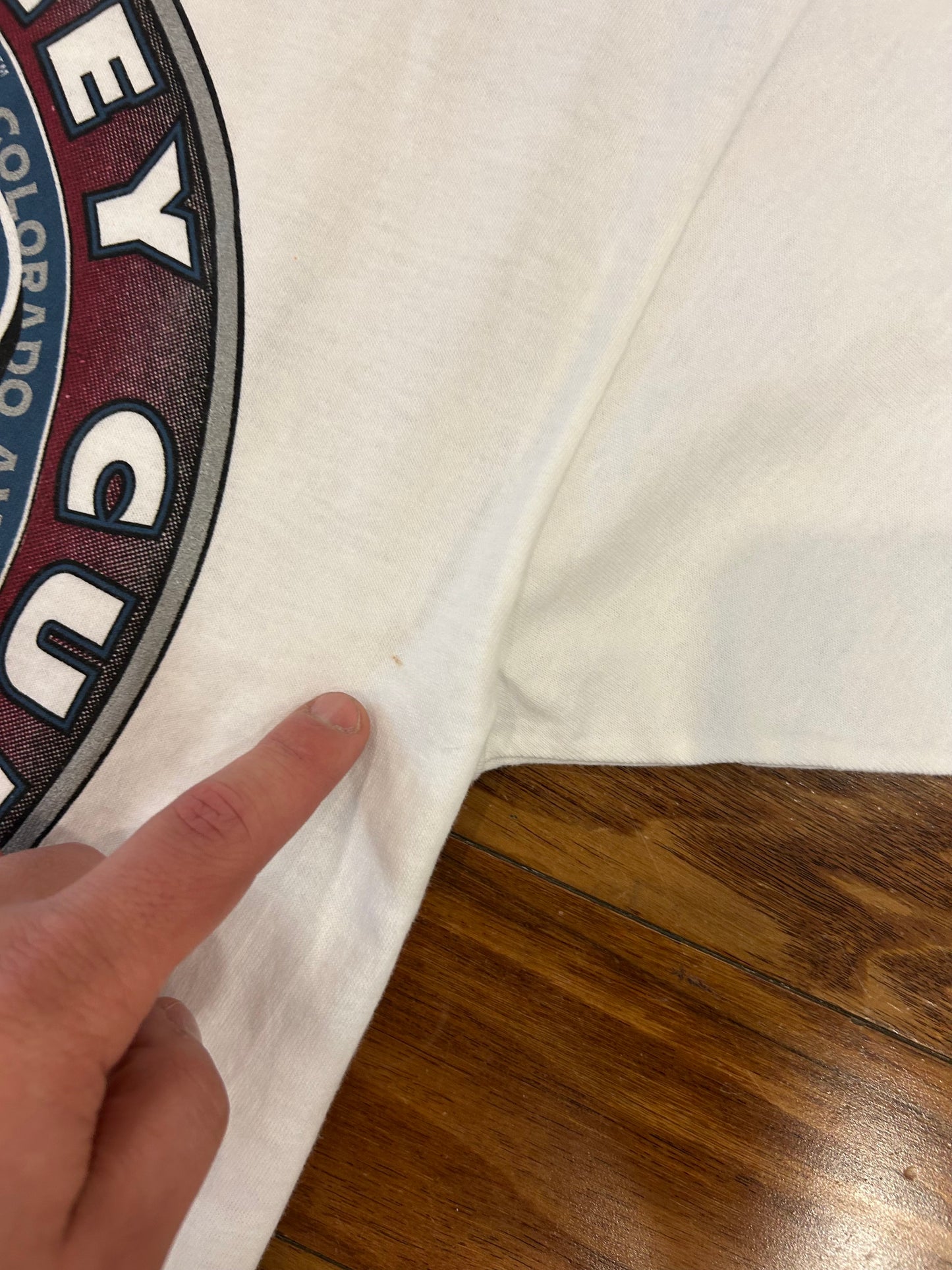 1996 Colorado Avalanche Stanley Cup Champions Vintage Deadstock NHL Tee (L)