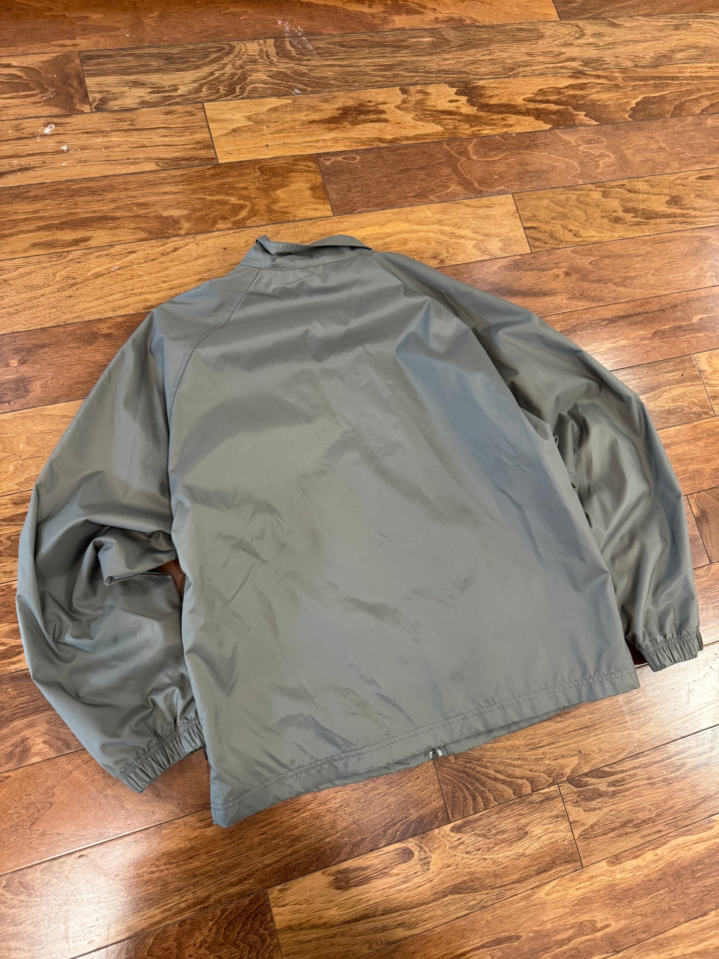 00s Nike Grey Striped Essential Windbreaker (S)