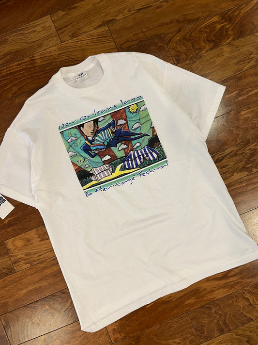 2001 New Orleans Jazz Music Festival Vintage Tee (L)