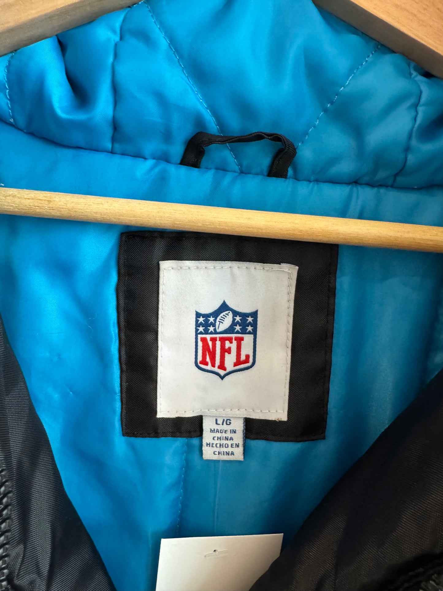 00s Carolina Panthers NFL Puffer Jacket (L)