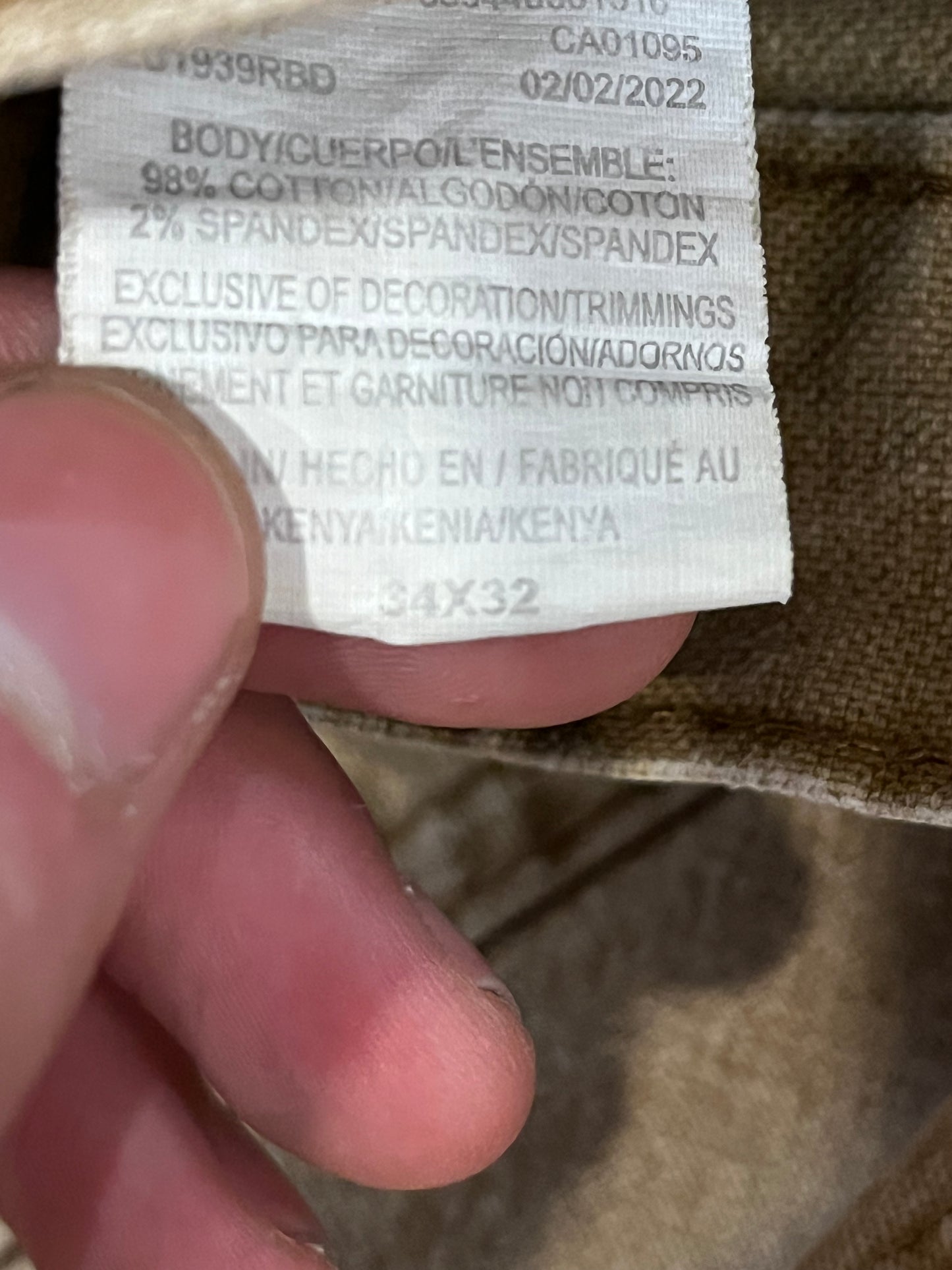 00s Dickies Black Tab Tan Carpenter Pants (34 x 30)