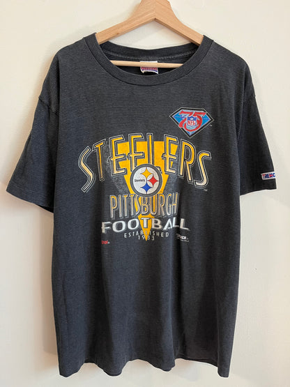 1994 Pittsburgh Steelers Trench Striped Tee (XL)