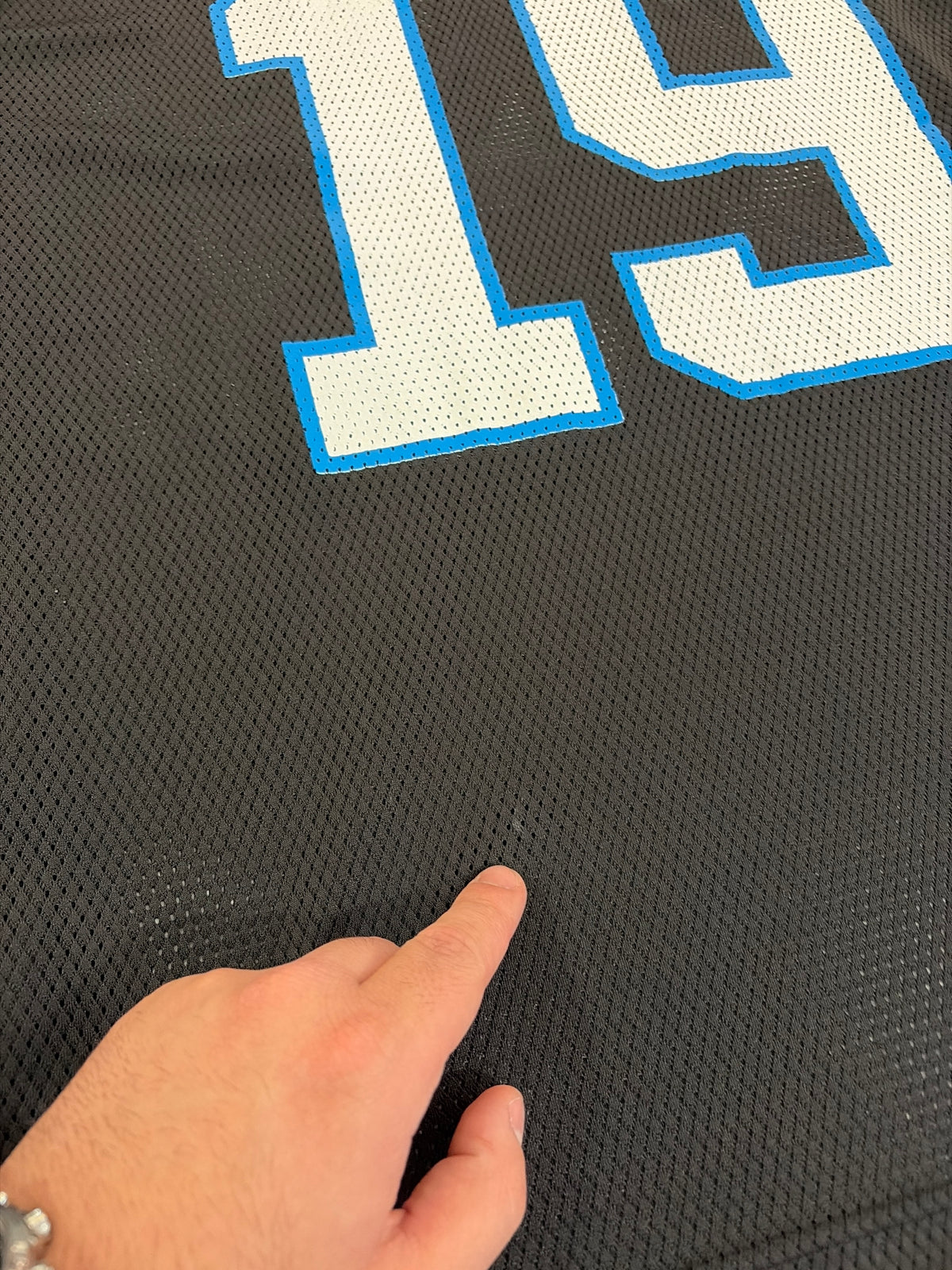 00s Carolina Panthers Keyshawn Johnson Reebok Home Jersey (L)