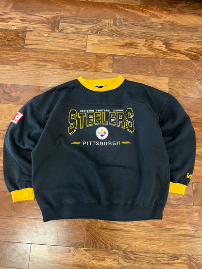 90s Pittsburgh Steelers Lee Embroidered Crewneck (XL)