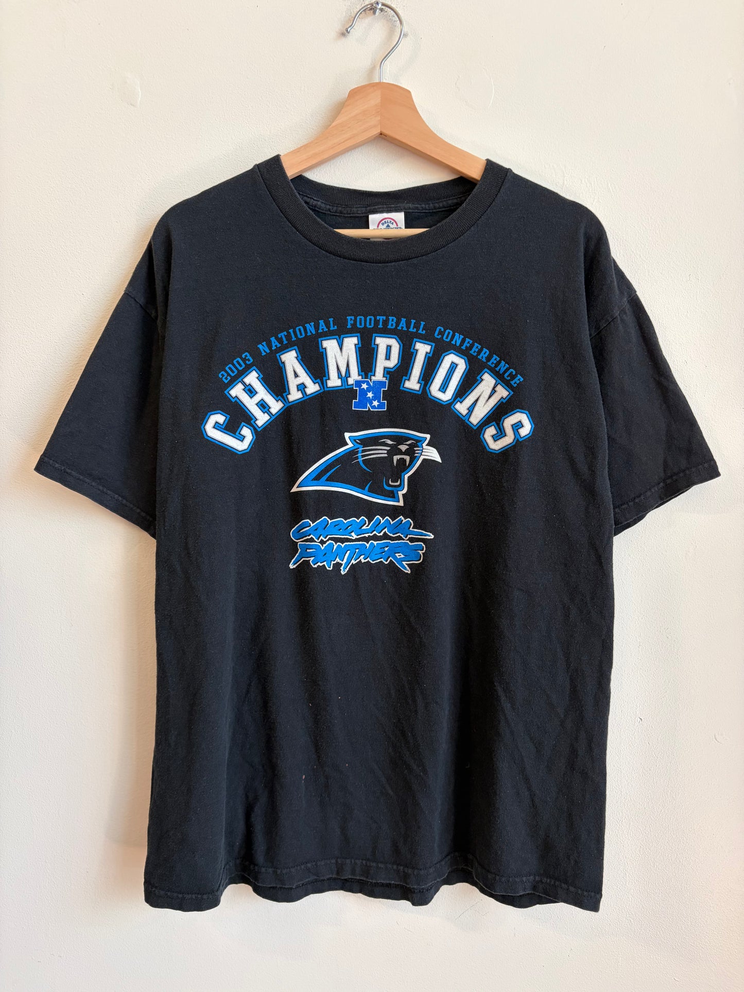 2003 Carolina Panthers Conference Champions Black Tee (L)