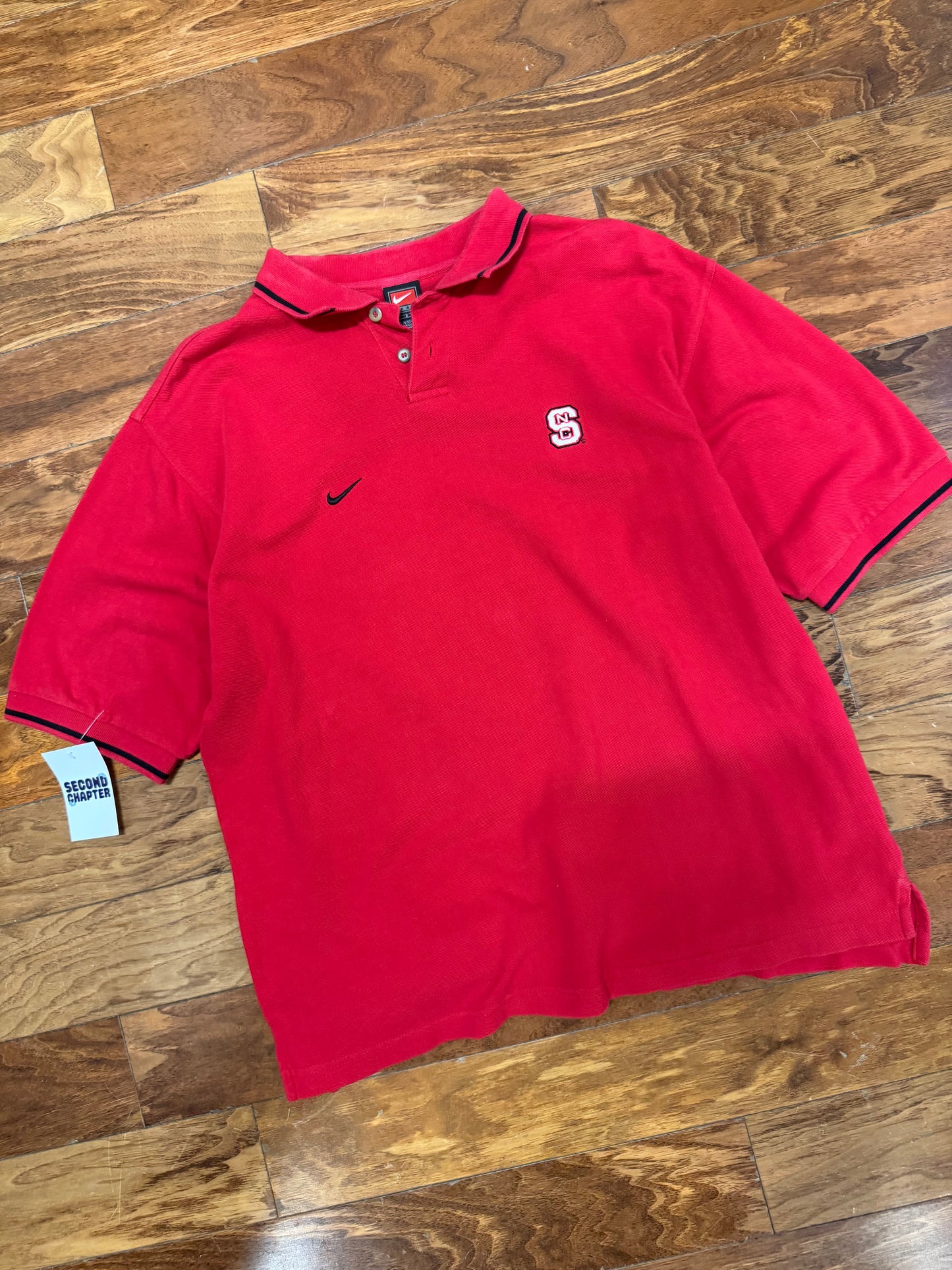 2001 NC State University (NCSU) Nike Polo Shirt (L)