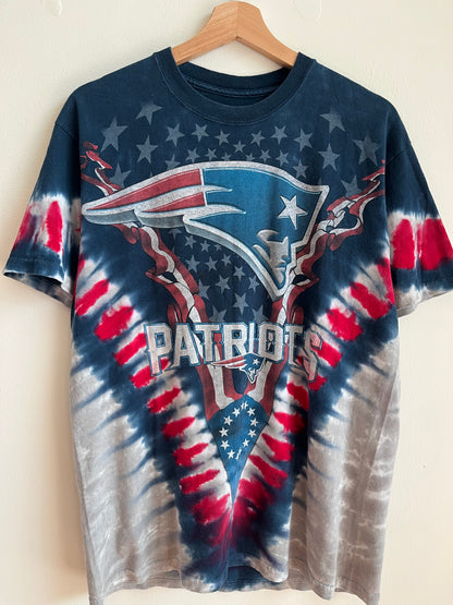 00s New England Patriots Majestic Tie Dye Tee (M)