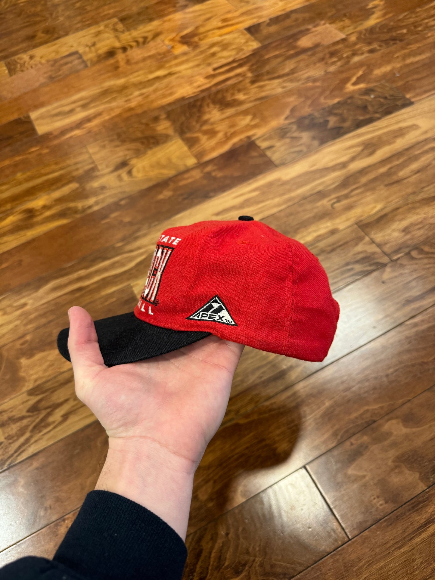 90s NC State Wolfpack Football Big Spell Out Apex Hat (OS)