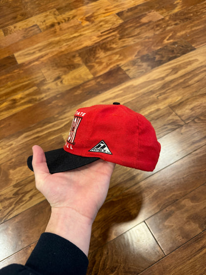 90s NC State Wolfpack Football Big Spell Out Apex Hat (OS)