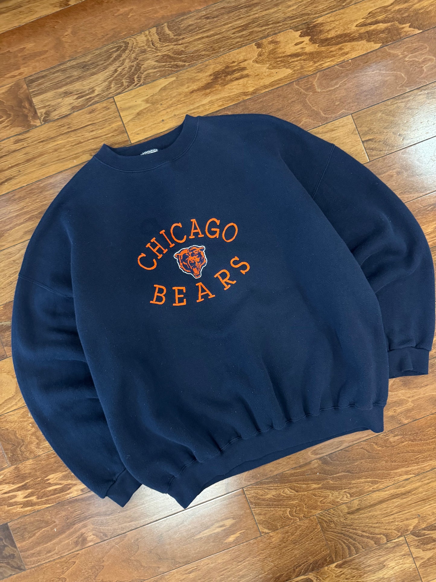 90s Chicago Bears Embroidered Tultex Vintage NFL Crewneck (XXL)