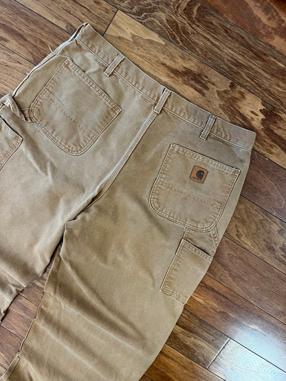 2015 Carhartt Dark Tan Carpenter Pants (38 x 36)