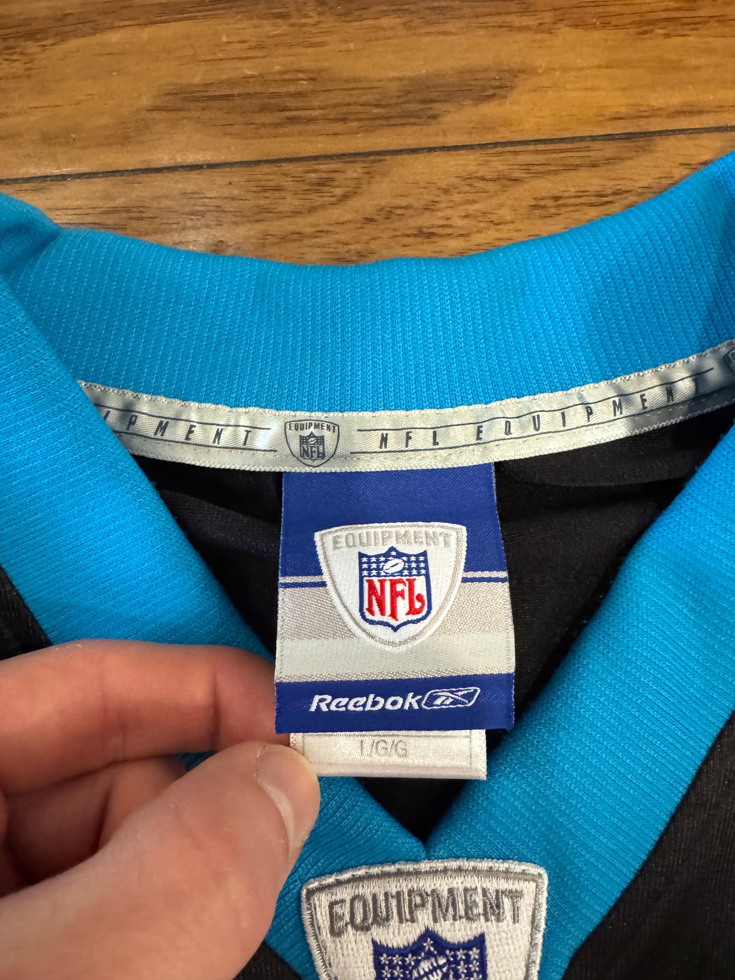 00s Carolina Panthers Stephen Davis Home Jersey (L)
