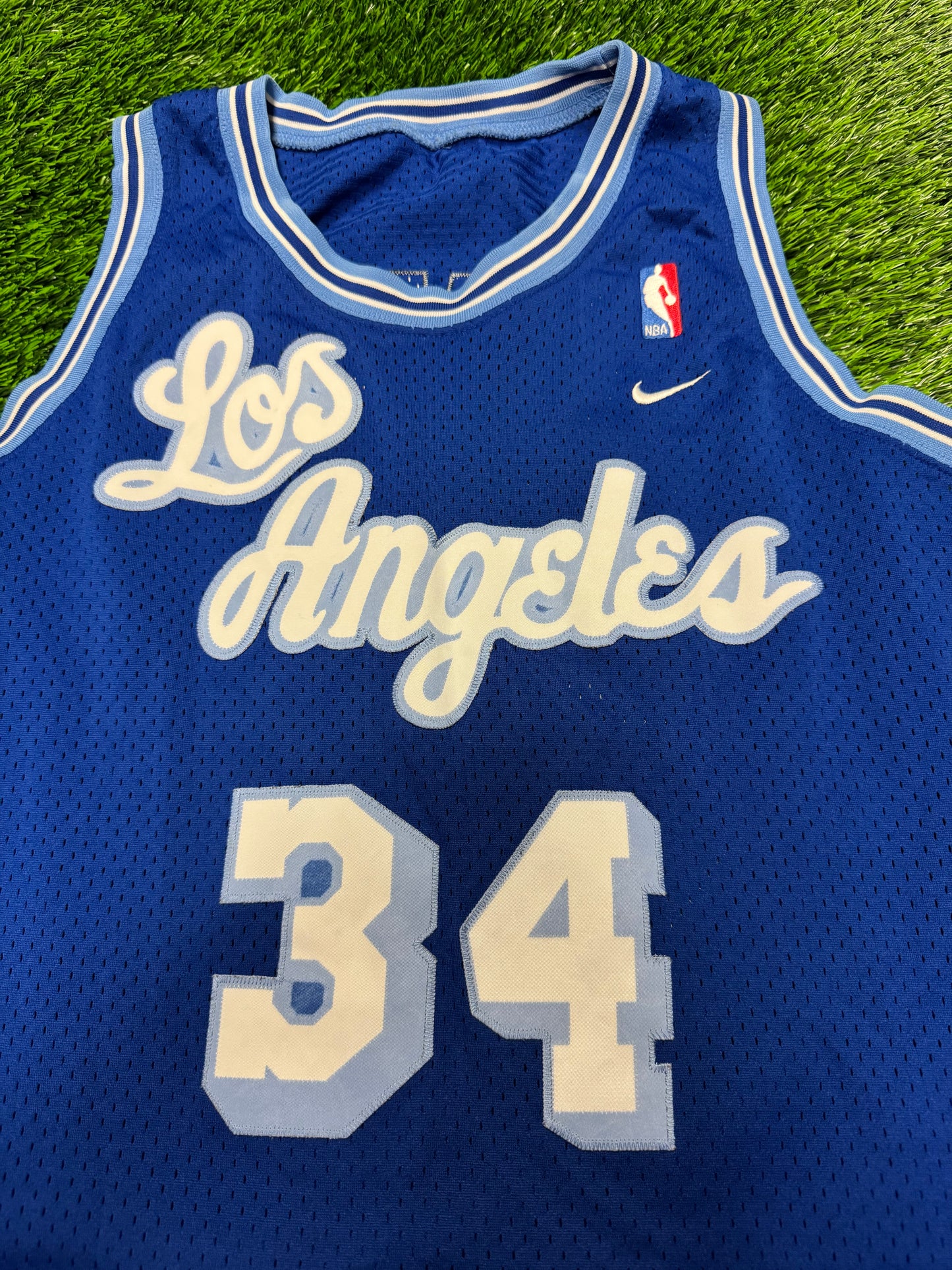 2004 Los Angeles Lakers Throwback Vintage Shaquille O'Neal #34 NBA Nike Jersey (XL)