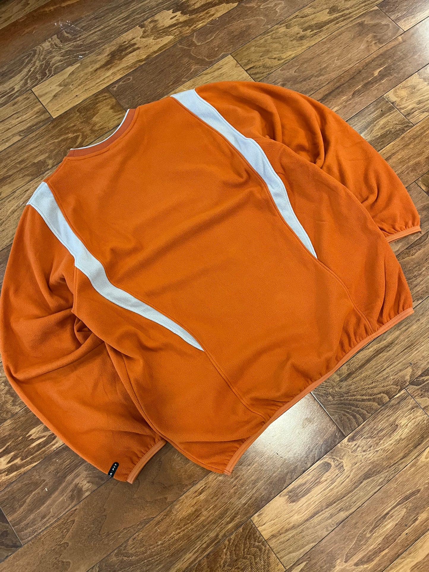 90s Nike Orange Fleece Crewneck (L)