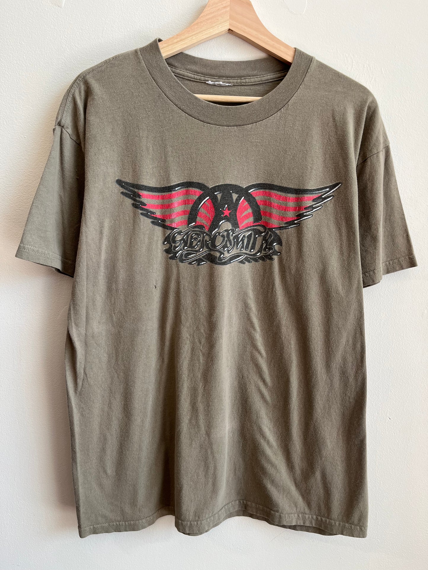 1999 Aerosmith World Tour Green Music Tee (L)