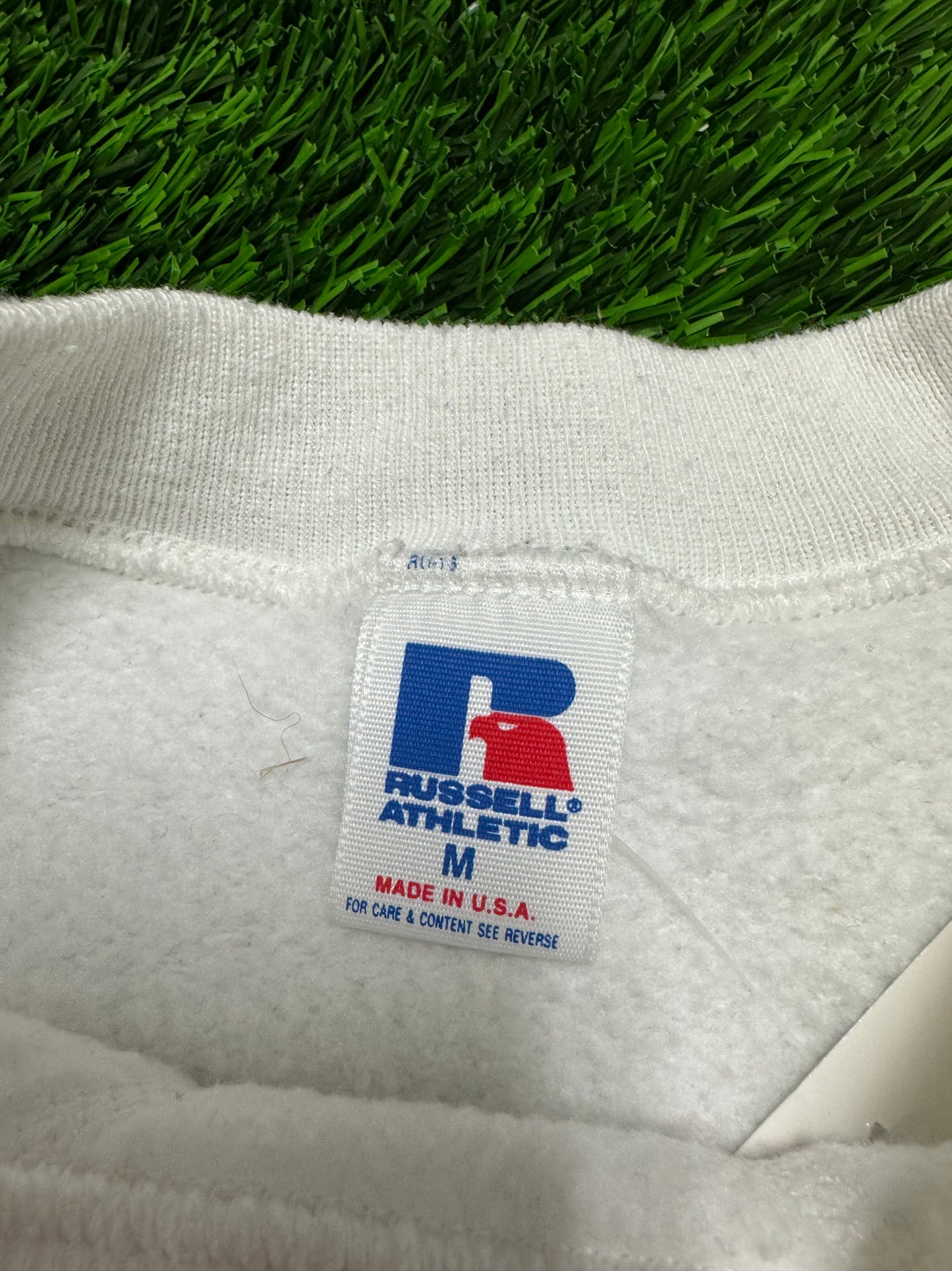 90s University of North Carolina UNC Vintage Russell White Crewneck (M)