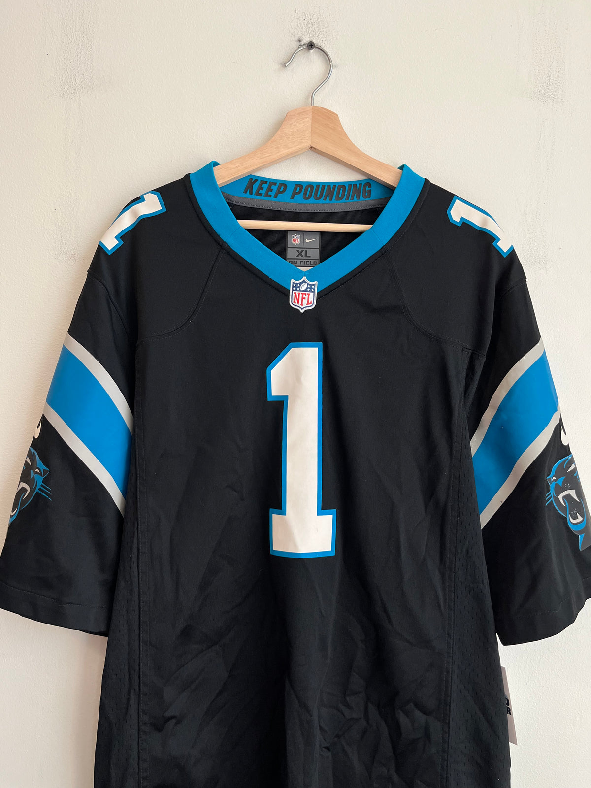 2010s Carolina Panthers Cam Newton Nike Home Jersey (XL)