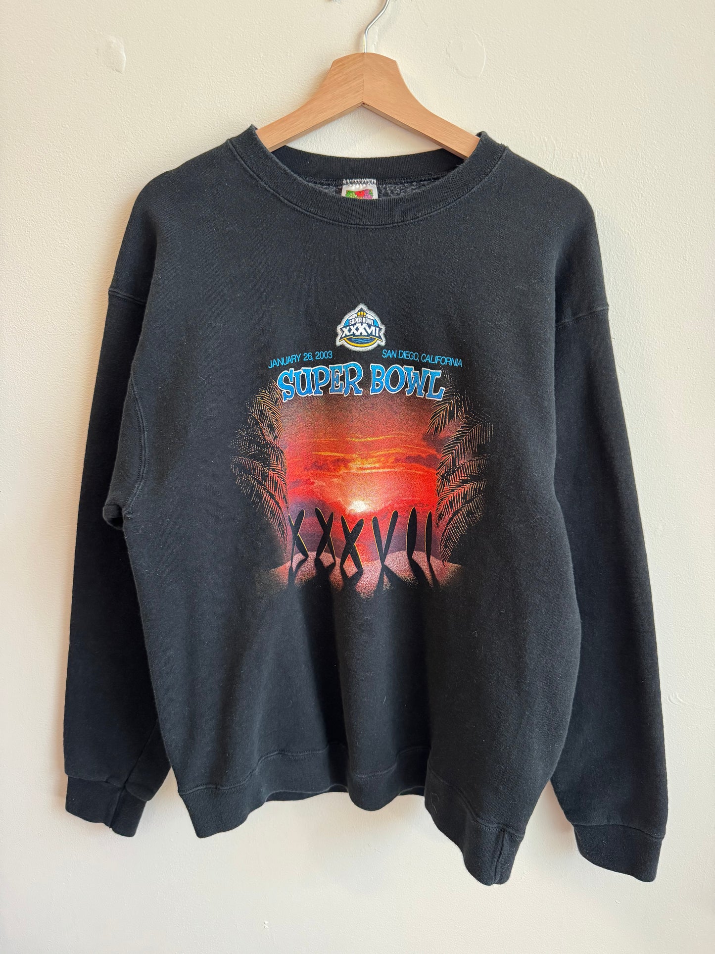 2003 San Diego NFL Buccaneers Super Bowl Crewneck (L)
