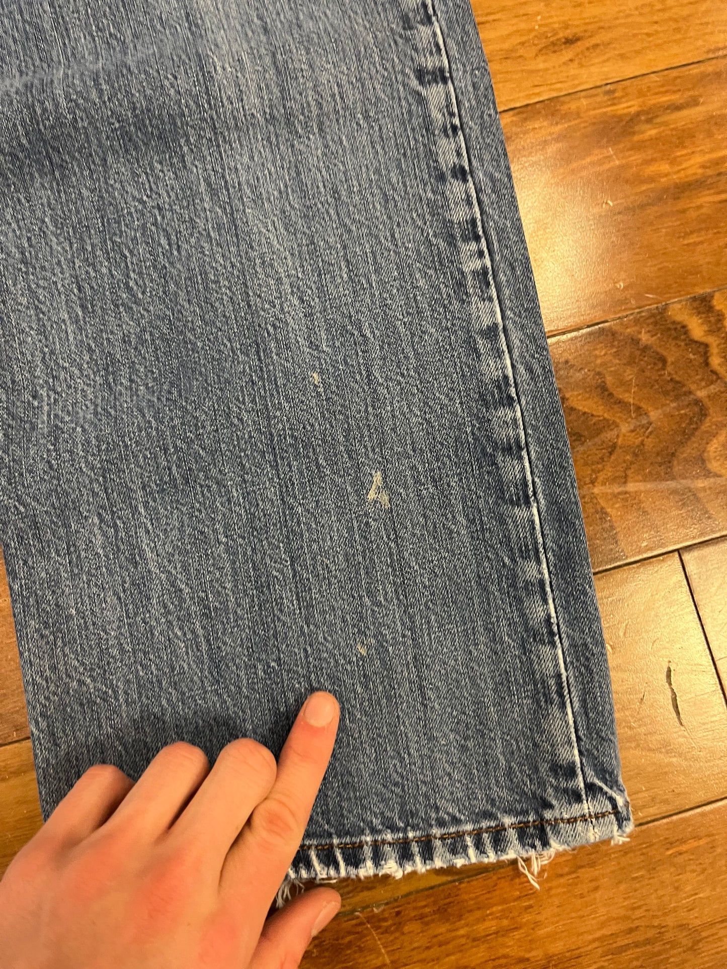 00s Arizona Loose Straight Blue Jeans (33 x 34)