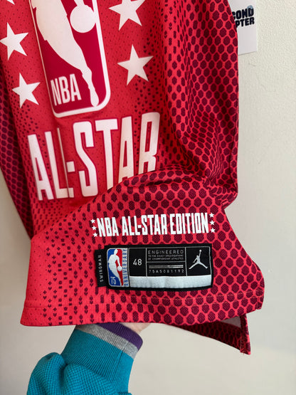 2022 LaMelo Ball Deadstock Jordan Swingman Red All-Star Jersey (L)