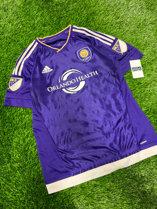 Orlando City SC Adidas Purple Home MLS Soccer Jersey 2015-16  Kit (L)