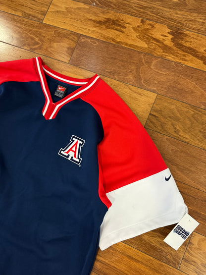 00s Arizona Wildcats College Basketball Nike Warm Up Jersey (L)