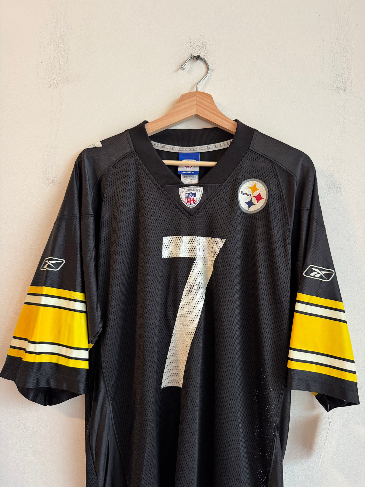 00s Pittsburgh Steelers Ben Roethlisberger Reebok Home Jersey (L)