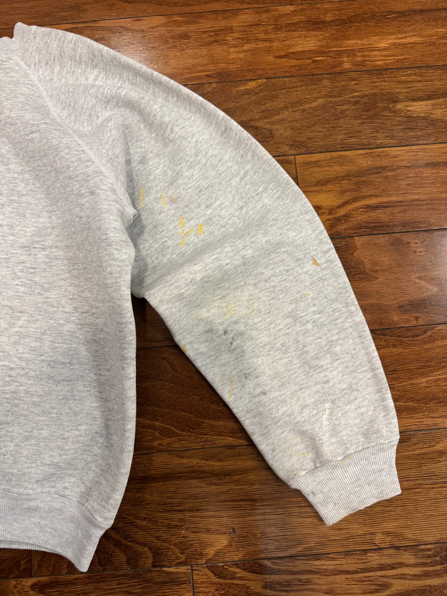 80s University of Hawaii Rainbows Paint Splatter Vintage Boxy Crewneck (XL)