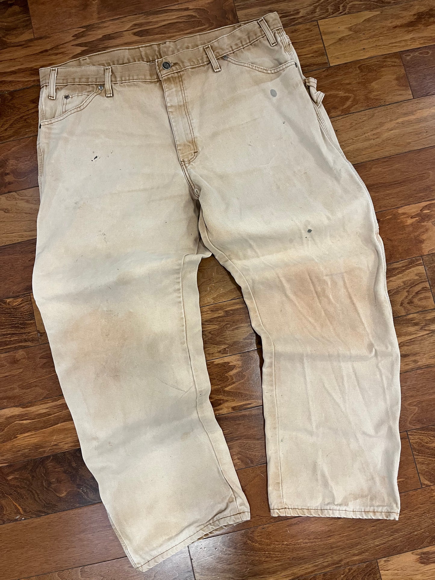 Dickies Black Tab Faded Tan Carpenter Pants (38 x 30)