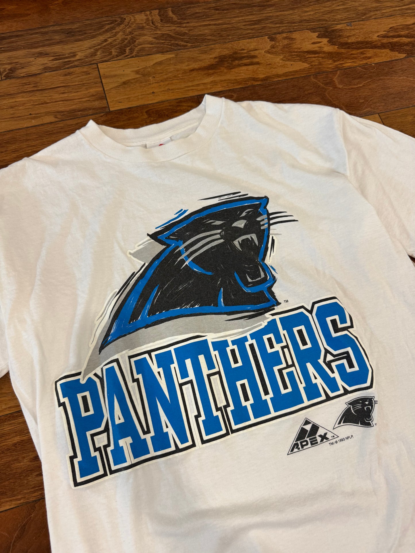 1993 Carolina Panthers Apex White Tee (XL)