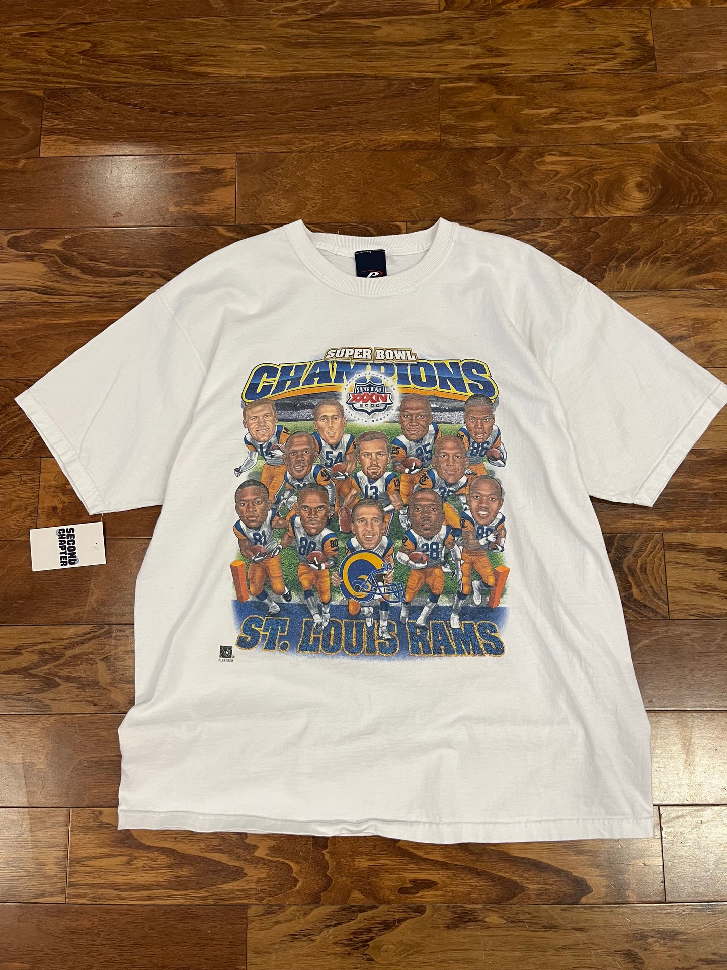 00s St Louis Rams SB XXXIV NFL Caricature Tee (XL)