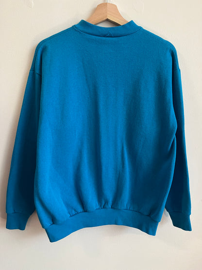 90s Carolina Panthers Logo 7 Blue Crewneck (M)