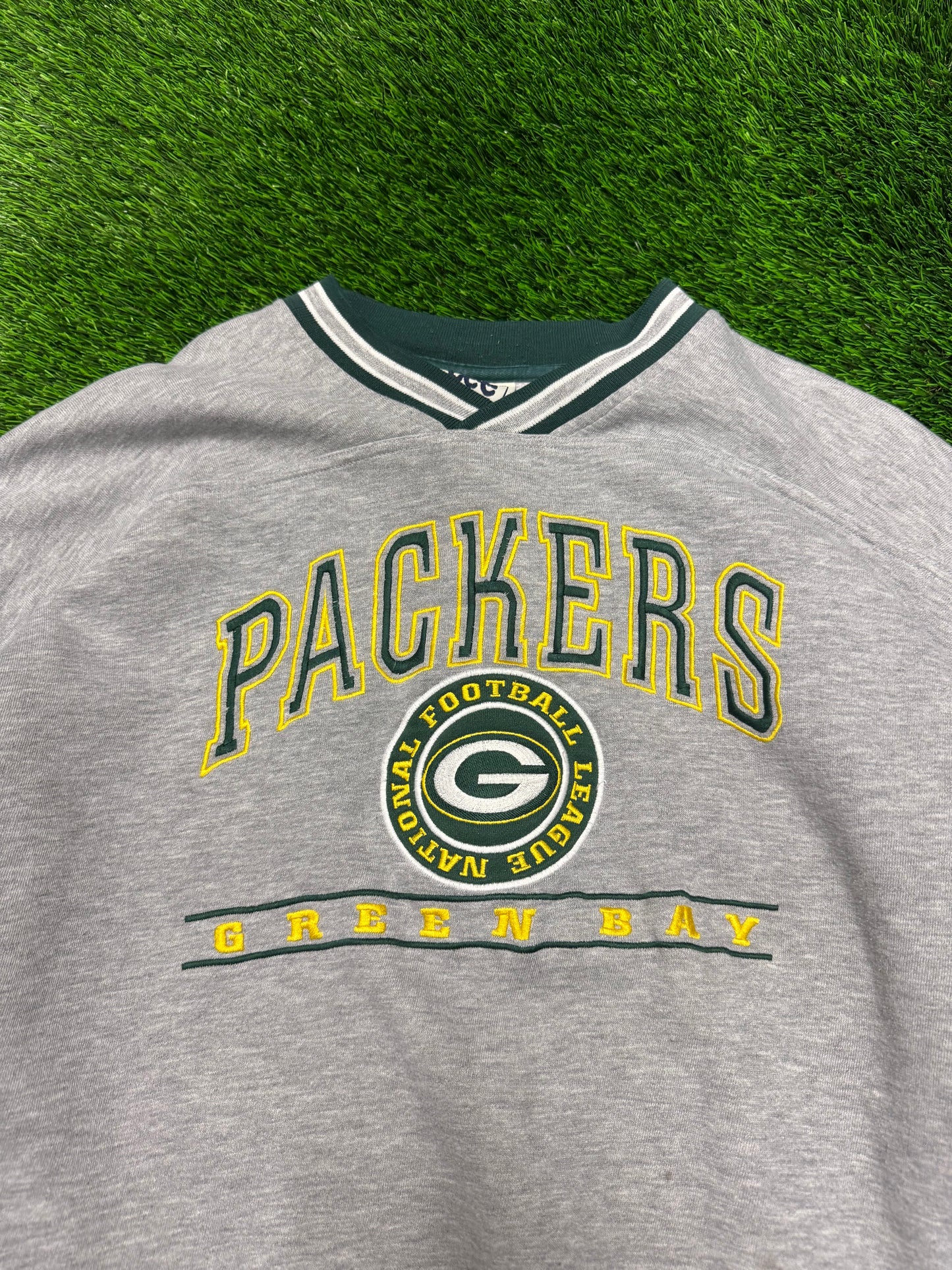 00s Green Bay Packers Embroidered Lee Boxy Crewneck (XL)