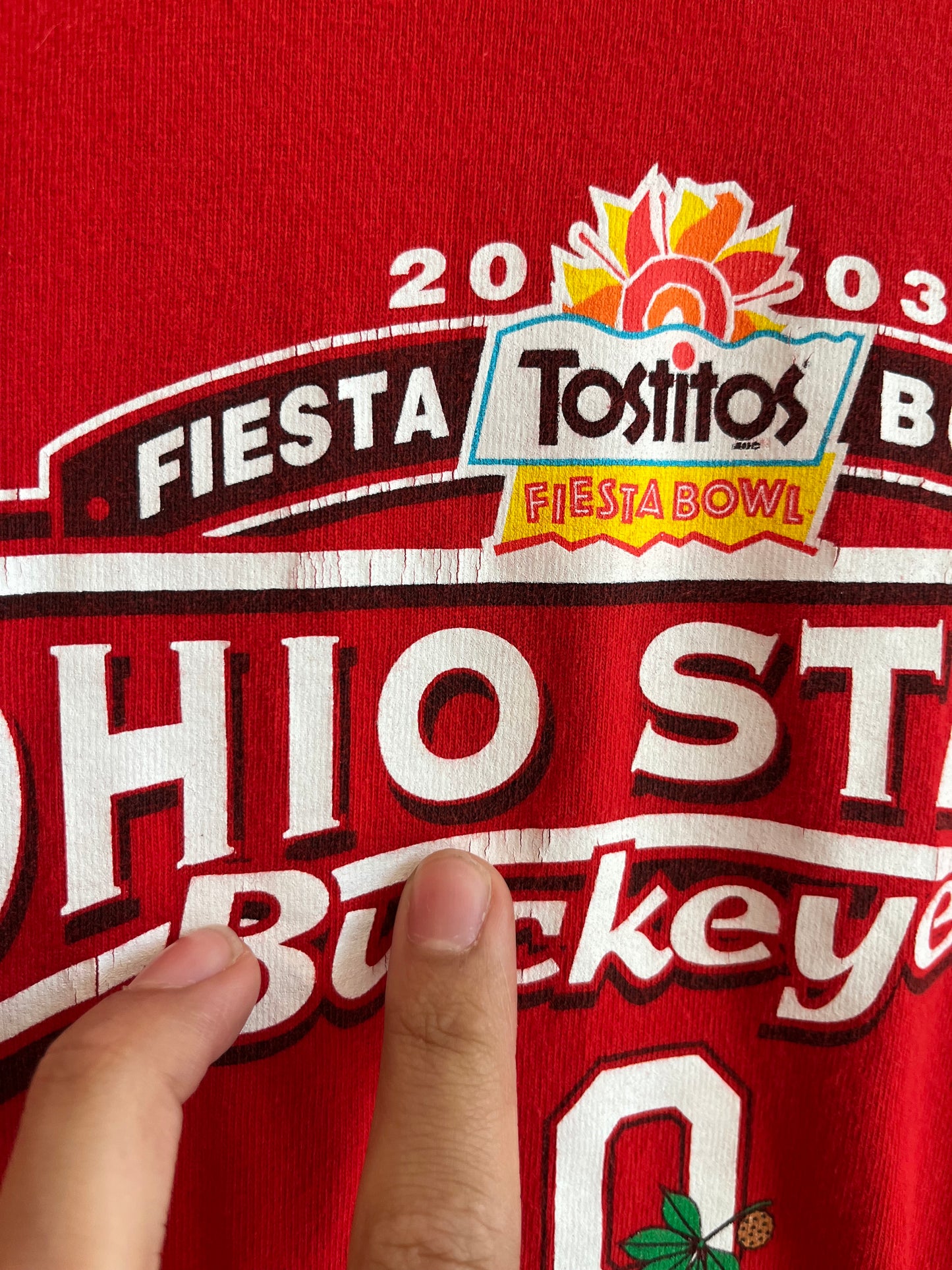 2003 Ohio State Fiesta Red Long Sleeve (L)