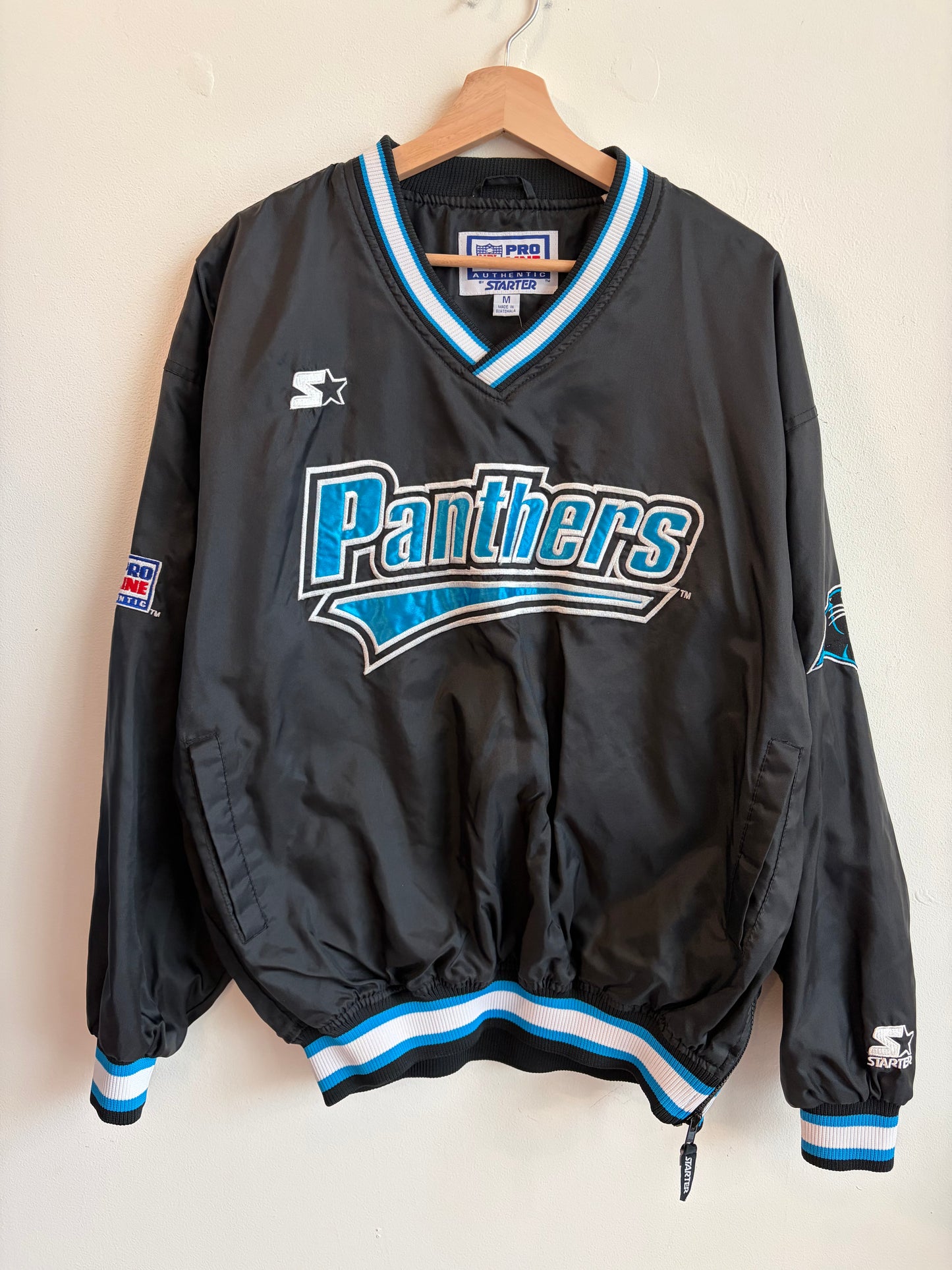 90s Carolina Panthers Starter Rare Embroidered Windbreaker (M)