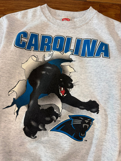 1993 Carolina Panthers Breakthrough Cat Graphic Vintage Crewneck (M)