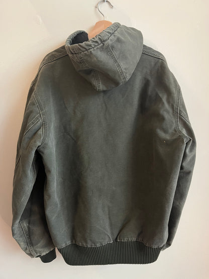 2006 Carhartt J130 Moss Green Distressed Jacket (L Tall)