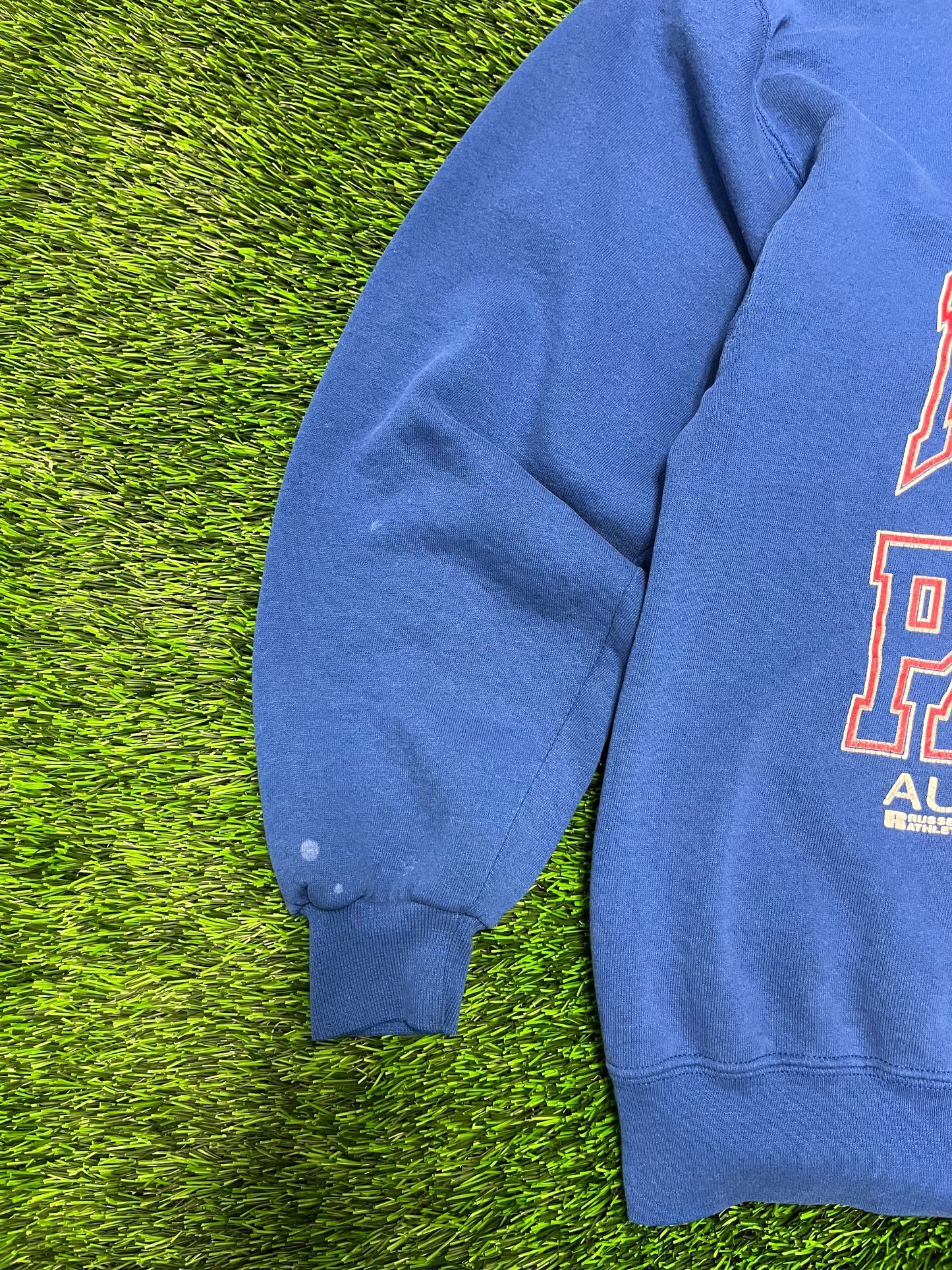 1995 New England Patriots Russell Blue Pro Line Crewneck (L)