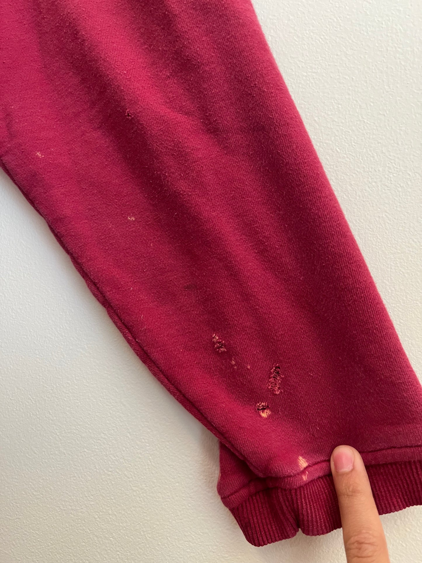 90s BUM Equipment Stained Cropped Crewneck (M)