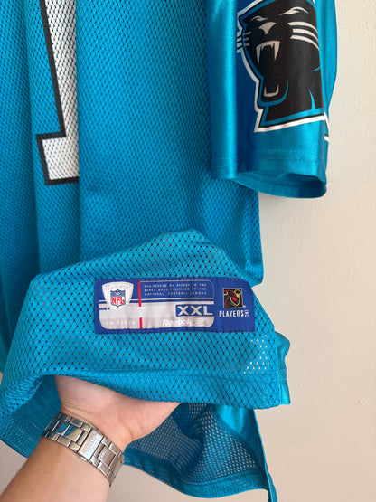 2010s Carolina Panthers Cam Newton Blue Rookie Reebok Jersey (XXL)