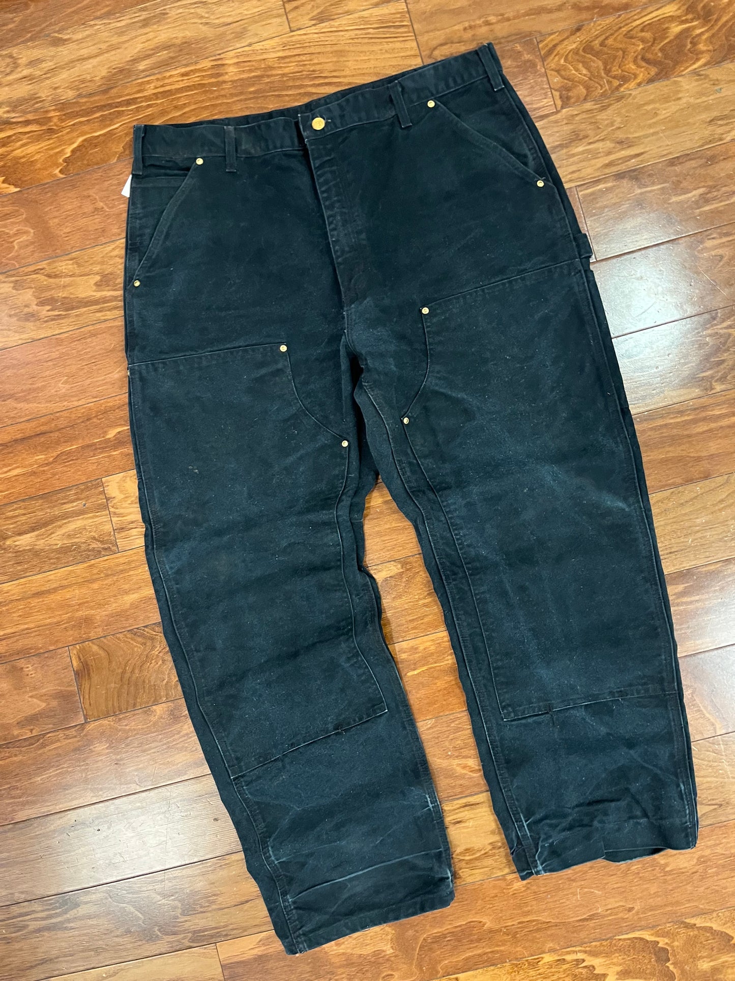 2005 Carhartt Black Double Knee Pants (40 x 30)