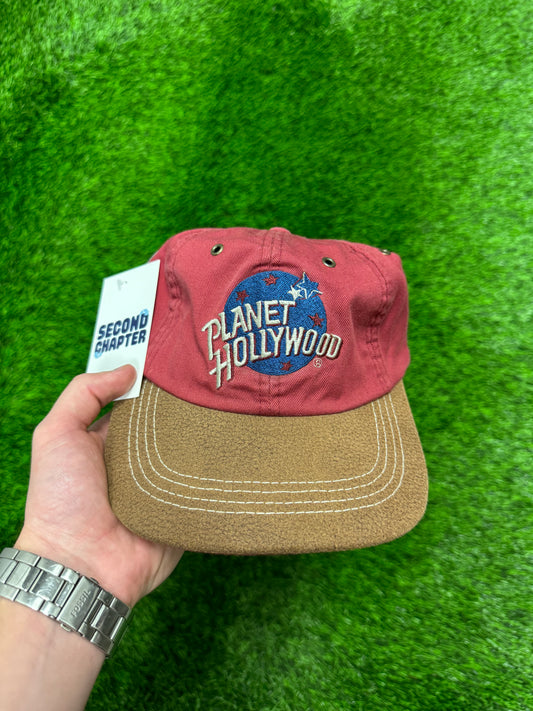 1995 Planet Hollywood Spell Out Vintage Adjustable Hat (OS)