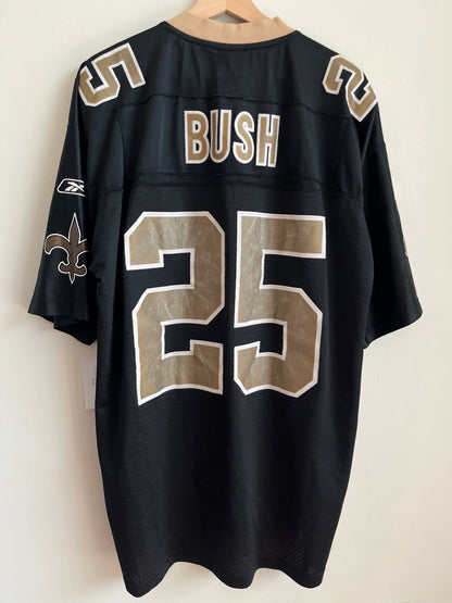 00s New Orleans Saints Reggie Bush Stitched Reebok Jersey (XL)